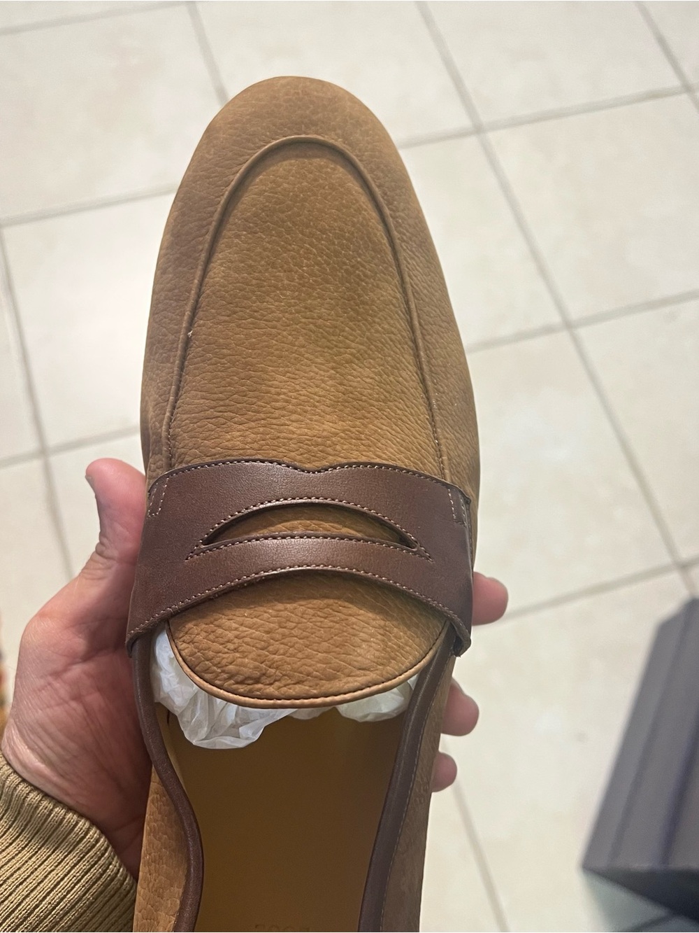 Bally Olive and Chocolate Leather Loafers - Picture 8 of 9